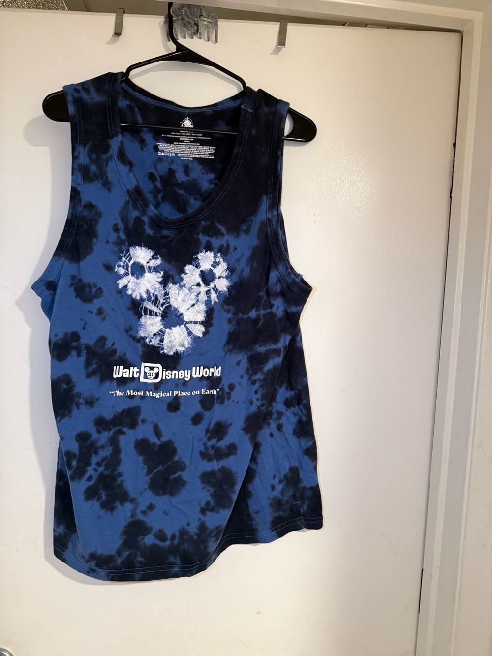 Disney Black & Blue Tie-Dye Mickey Tank Top